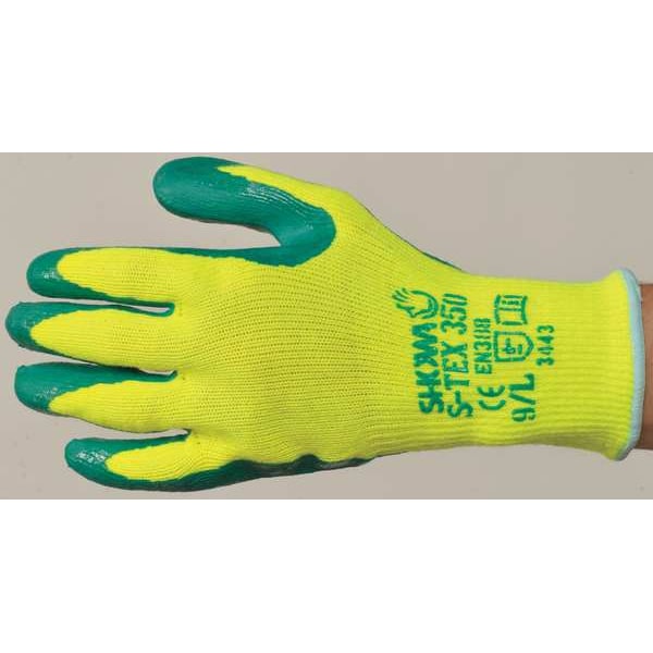 Cut Resistant Gloves,Yellow/Green,L,PR