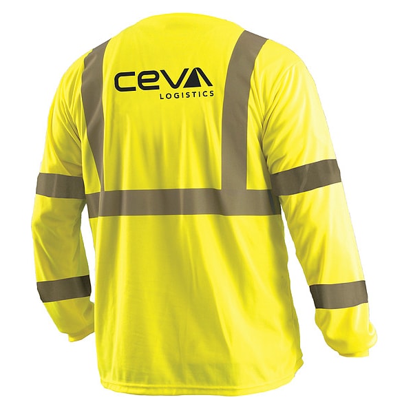 Long Sleeve Yellow Shirt,Ceva Logo,3XL