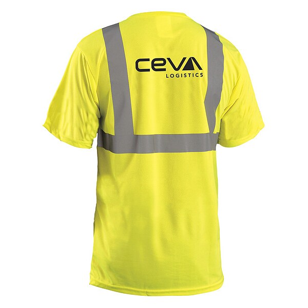SS Yellow T-Shirt,Black Ceva Logo,5XL