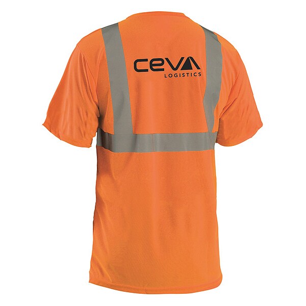 SS Orange T-Shirt,Black Ceva Logo,L