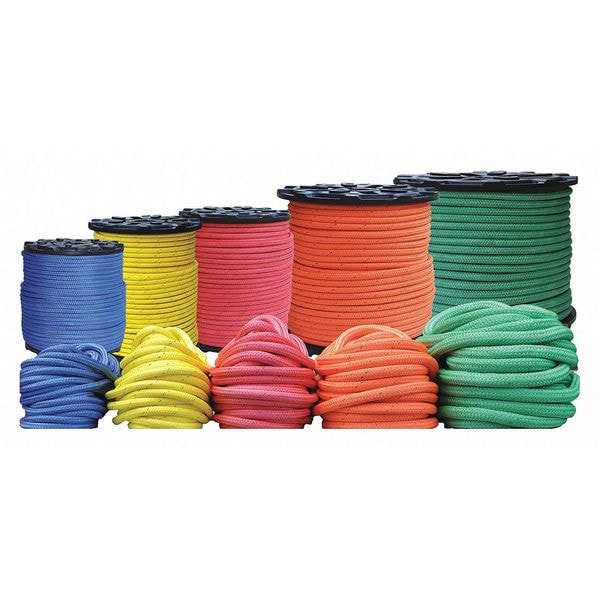BULL Rope,PES/Nylon,1/2 In. Dia,600 Ft L