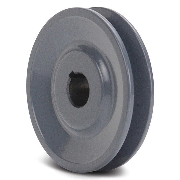 1-1/8 Fixed Bore 1 Groove Standard V-Belt Pulley 4.25 In OD