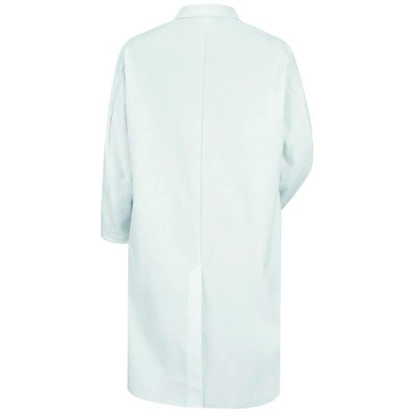 Unisex White Polyester/Cotton Coat Size S
