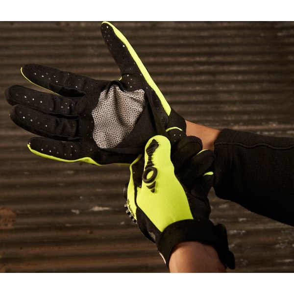 Hi-Vis Cut Resistant Impact Gloves, A8 Cut Level, Black/Green, 2XL