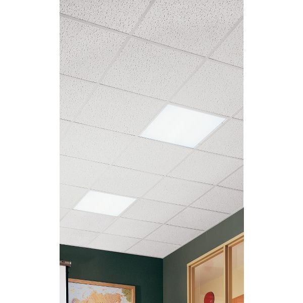 Fissured Ceiling Tile, 24 In W X 24 In L, 16 PK
