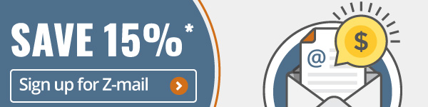 Save 15%. Sign Up for Z-mail.