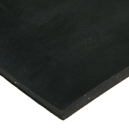 Cloth Inserted Rubber Sheet - 1/4"" Thick - 3ft Width x 10ft Length - Black -  RUBBER-CAL