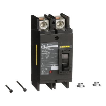PowerPact Q - molded case circuit breake, 150 A, 240V AC, 2 Pole, Unit Mount Lug Mounting Style -  SQUARE D, QBM22150TN