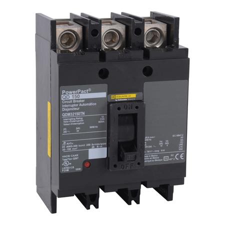 PowerPact Q - molded case circuit breake, 150 A, 240V AC, 3 Pole, Unit Mount Lug Mounting Style -  SQUARE D, QDM32150TN