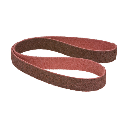 Sanding Belt, 3-1/2"" W, 15-1/2"" L, Surface Conditioning, Medium, Maroon -  CGW ABRASIVES, 59284