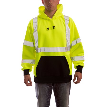 Job Sight Hooded Sweatshirt, Size S, Polyester, ANSI 107 -  TINGLEY, S78322