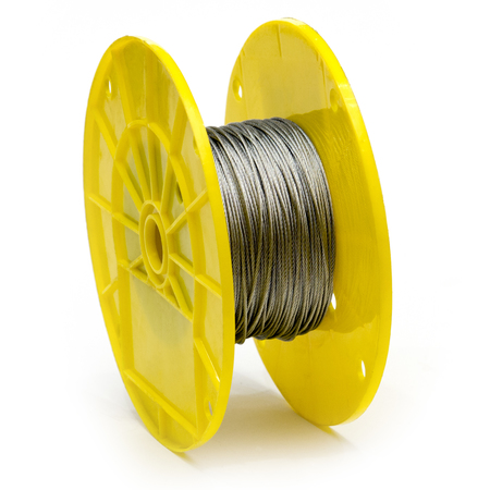 1/16 in. x 500 ft. Galvanized Aircraft Cable 7x7 Construction -  KINGCHAIN, 500082