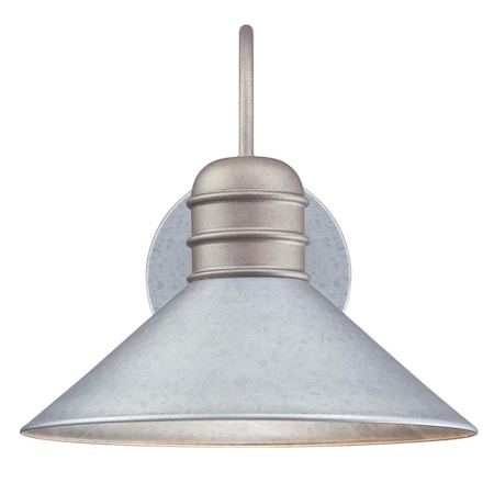 Fixture Wall Outdoor 60W Watts Creek Lantern Galvanized Steel Shade