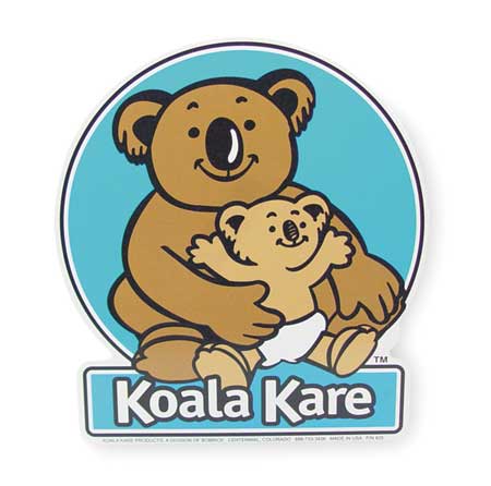 Baby Changing Station Front Label -  KOALA KARE, 825