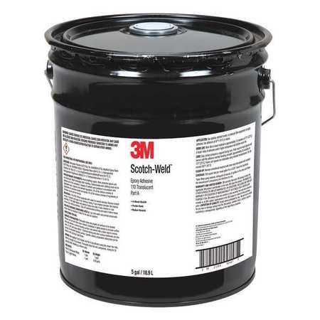 Epoxy Adhesive, Scotch-Weld DP110 Series, Gray, 1:01 Mix Ratio, 20 min Functional Cure, Pail -  3M