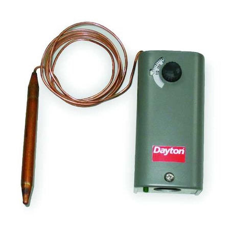 Dayton Line Voltage Mechanical Thermostat, Heating/Cooling, 24 to ...