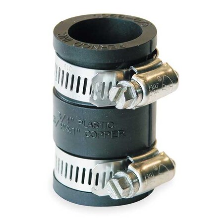 Fernco Flexible Coupling, For Pipe Size 3/4x3/4