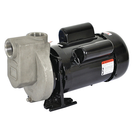 Self Priming Centrifugal Pump, 3/4 hp, 115/208 to 230V AC, 1 Phase, 52 ft Max Head -  DAYTON, 2ZXR8