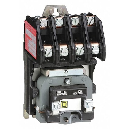 Square D 120VAC Electrically Held Lighting Contactor 4P ... 4p contactor 30a wiring diagram 