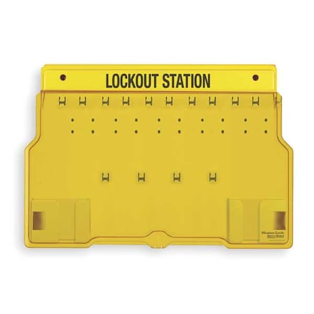 Master Lock Lockout Station, Unfilled, 15-1/2 In H 1483B | Zoro.com