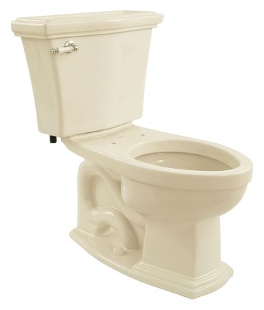 Tank Toilet, 1.28 gpf, E-Max, Floor Mount, Elongated, Bone -  TOTO, CST784EF#03