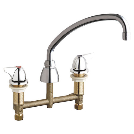 Manual 8"" Mount, Concealed Hot And Cold Water Sink Faucet, Chrome plated -  CHICAGO FAUCET, 201-AE35-1000ABCP