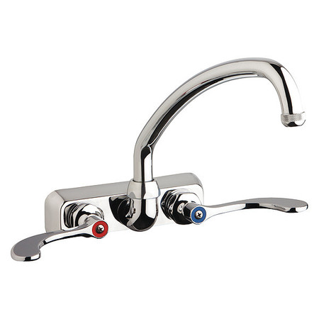 Manual 4"" Mount, Hot And Cold Water Washboard Sink Faucet, Chrome plated -  CHICAGO FAUCET, W4W-L9E1-317ABCP