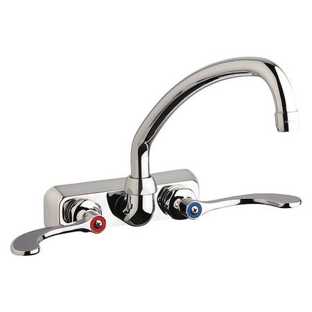 Manual 4"" Mount, Hot And Cold Water Washboard Sink Faucet, Chrome plated -  CHICAGO FAUCET, W4W-L9E35-317ABCP