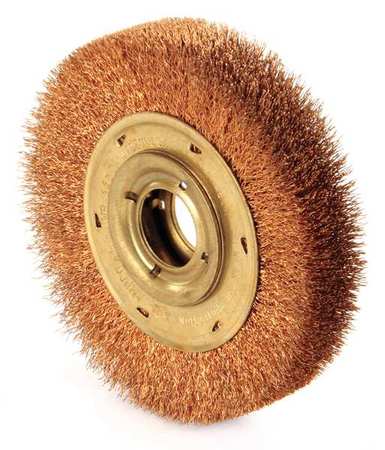 Nonsparking Crimped Wire Wheel Wire Brush -  AMPCO SAFETY TOOLS, WB-44D