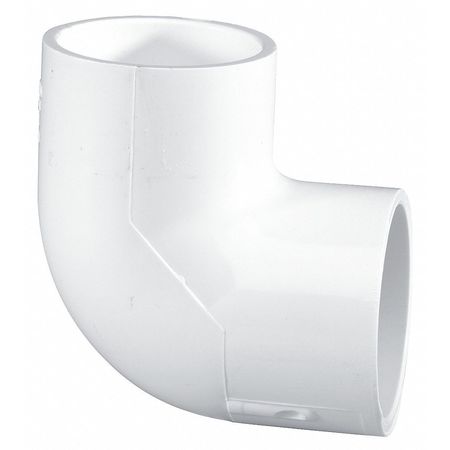 1-1/2"" Socket PVC 90 Degree Elbow Sched 40 -  ZORO SELECT, 406015BC