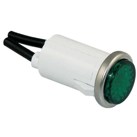 Dayton Flush Indicator Light, Green, 120V 22NY52 | Zoro.com