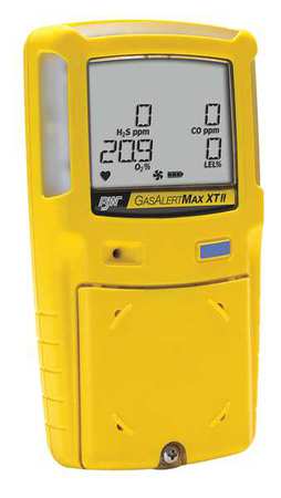 Multi-Gas Detector, 4 Gas, Other Region with 3-Pin UK Plug, CO, H2S, LEL, O2, Yellow -  BW TECHNOLOGIES, XT-XWHM-Y-OR