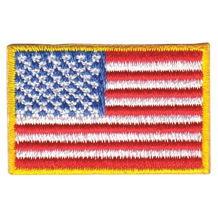 Heros Pride Embroidered Patch,U.S. Flag,Medium Gold 0028 Heros Pride 0028 - Afbeelding 1 van 1