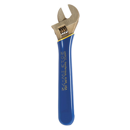 Adj. Wrench,Ins.,Nonspark,10"",1-5/16 -  AMPCO SAFETY TOOLS, IW-72