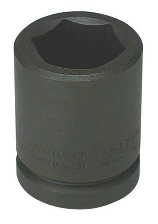 3/4"" Dr, 29mm Size, Metric Impact Socket, 6 Pts -  WRIGHT TOOL, 68-29MM