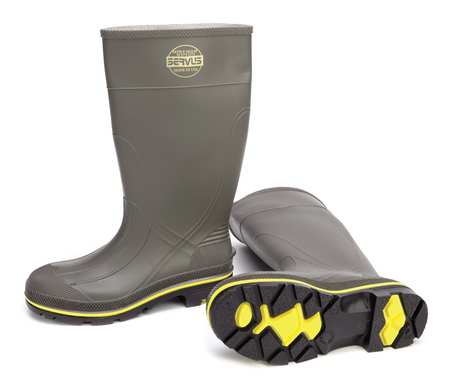 Size 13 Men's Steel Rubber Boot, Gray -  HONEYWELL SERVUS, 75101/13