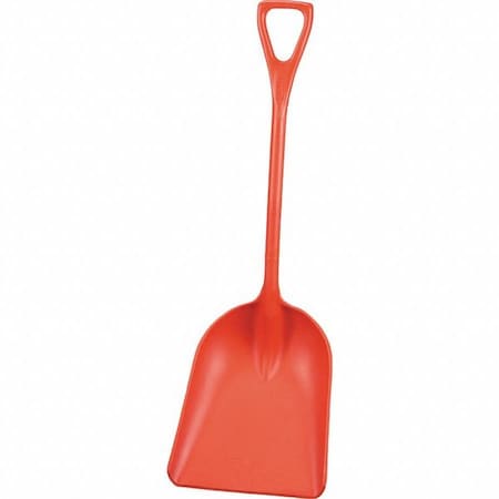 Remco Hygienic Shovel, Red, 14 x 17 In, 42 In L 69824 | Zoro.com