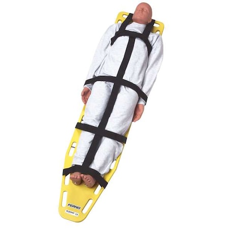 Morrison Economy Backboard Stretcher Strap System 1381BK | Zoro.com