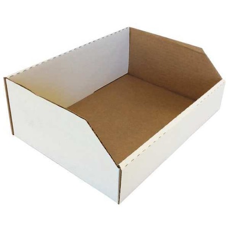 Packaging Corporation Of America Corrugated Shelf Bin, 12in.W, 4-1/2in ...