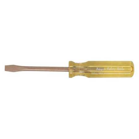 Non-Sparking Slotted Screwdriver 3/16 in Round -  AMPCO SAFETY TOOLS, S-37