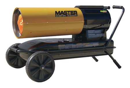 Kerosene Forced Air Heater, 222000 BtuH, Kerosene/Diesel, 13 gal -  MASTER, MH-220T-SDR