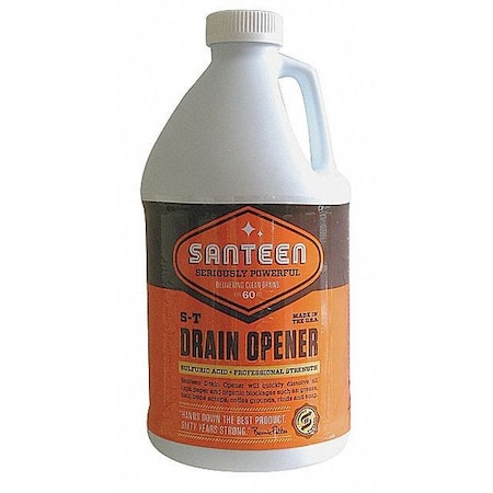 Santeen Drain Opener, Sulfuric Acid, 1/2 gal., PK4 210 ...