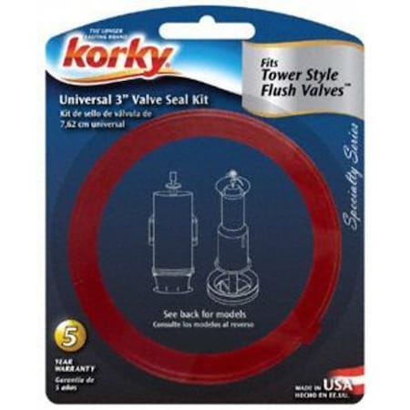 Korky Flush Valve Seal Kit, 3 In, Fits Korky 435BP | Zoro.com