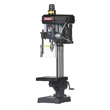 Dake Corporation Bench Drill Press, Belt, 14-1/8