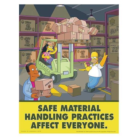 Safetyposter.Com Simpsons Safety Poster, Safe Material, ENG S1128 ...