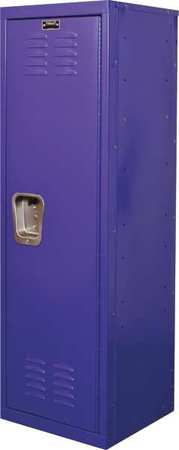 Wardrobe Locker, 15 in W, 15 in D, 48 in H, (1) Tier, (1) Wide, Purple -  HALLOWELL, HKL151548-1PR