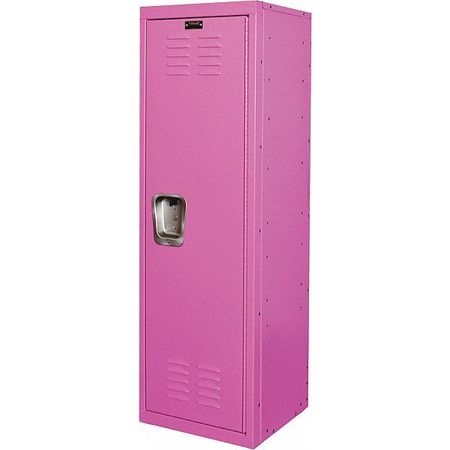 Wardrobe Locker, 15 in W, 15 in D, 48 in H, (1) Tier, (1) Wide, Pink -  HALLOWELL, HKL151548-1BG