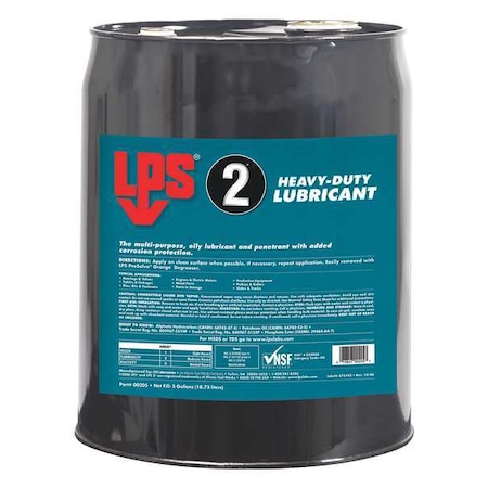 Lps 00205 Multipurpose Lubricant, 5 Gal., Pail, Brown