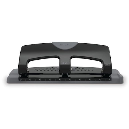 Swingline Three-Hole Paper Punch, 20 Sheets, Blk/Gry A7074133 | Zoro.com