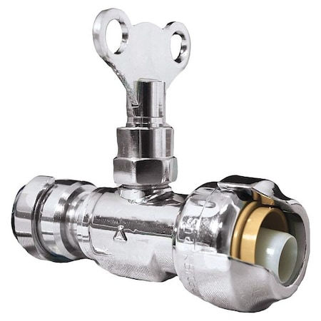 chrome straight stop inlet valve zoro grainger sharkbite